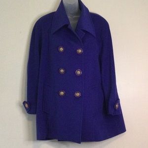 SUZELLE……… VTG 3/4 WOOL COAT, MADE IN HONG KONG